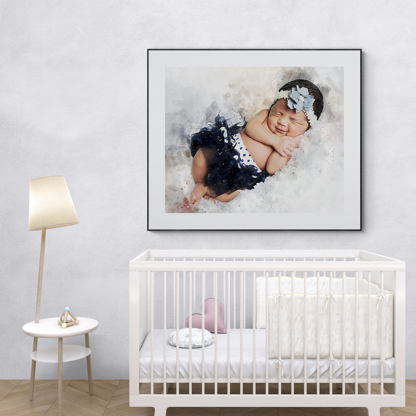 Personalized 1st Birthday Gift - Baby Portrait from Photo