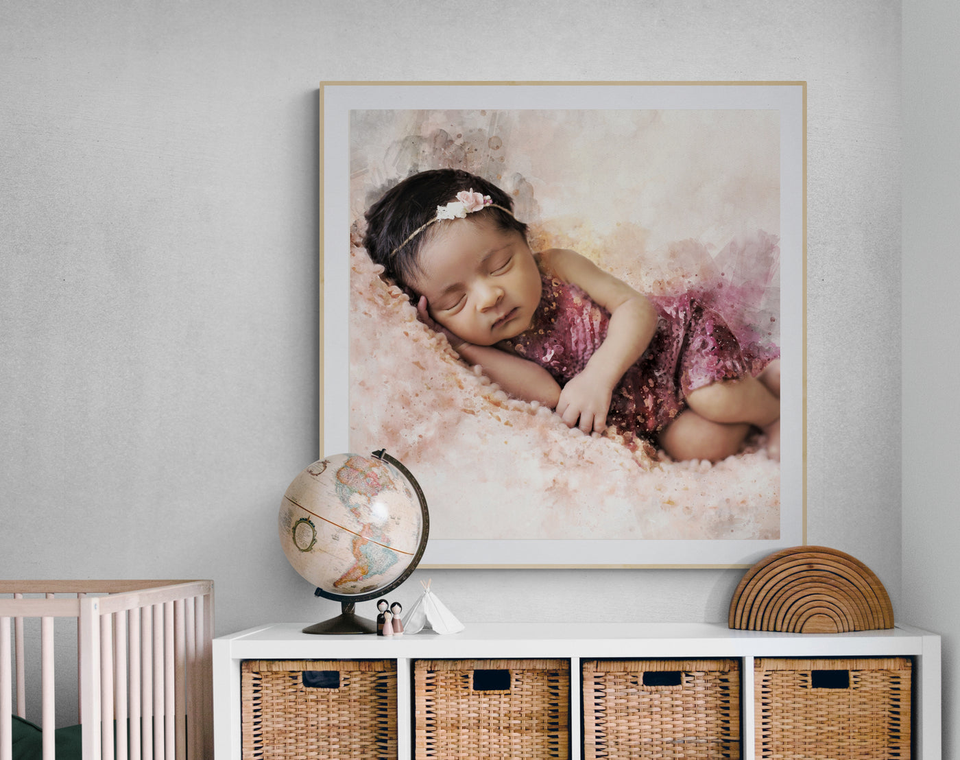 Personalized Father's Day Gift | Portrait from Photo | Gift for Dad | Canvas Print