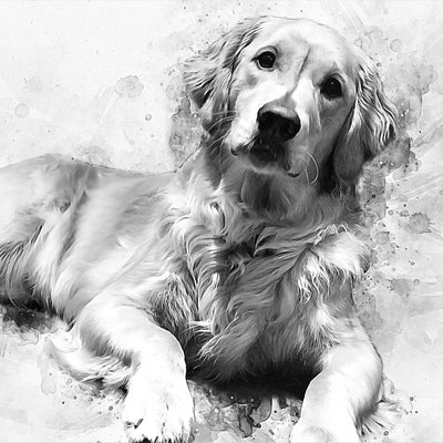 Dog Portrait Watercolor