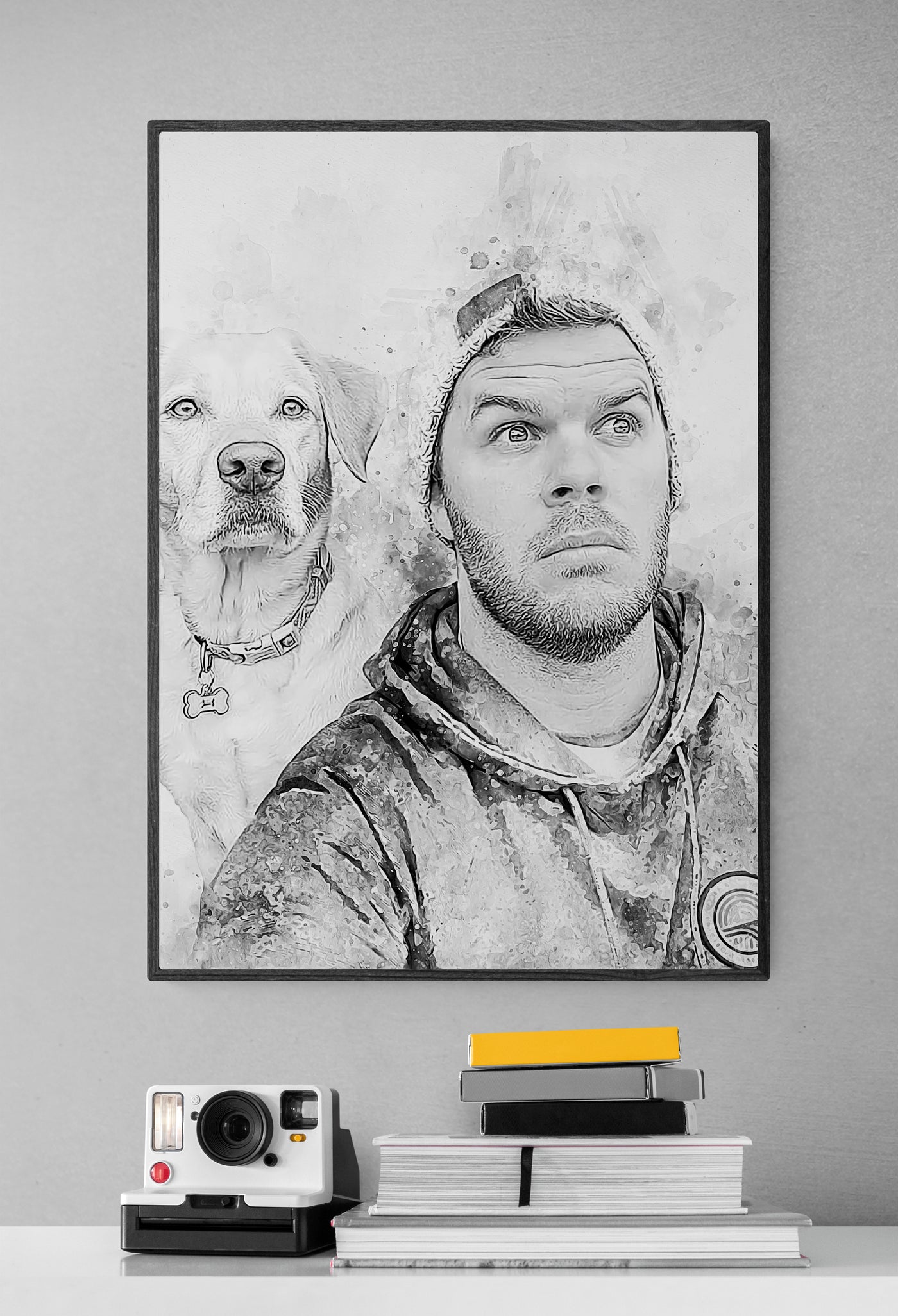 Personalized Dog Lover Gift for Men | Canvas Prints with Dog Portraits