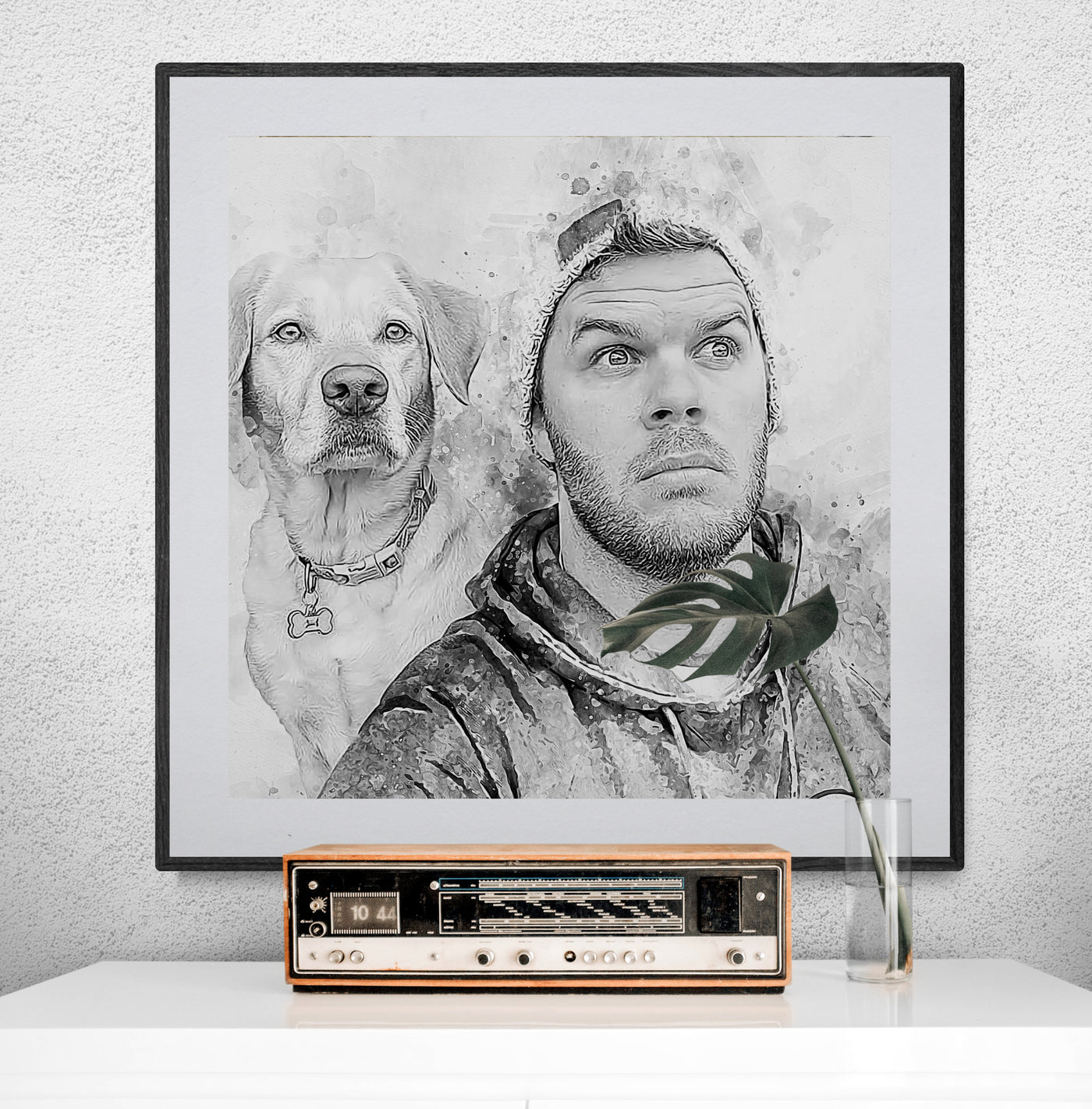 Personalized Dog Lover Gift for Men | Canvas Prints with Dog Portraits