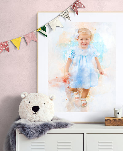 Personalized Mom Gift from Baby | Portrait from Photo | Mother's Day Gift