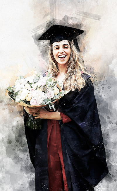 Graduation portrait from picture