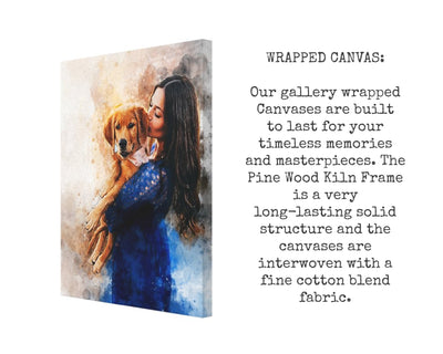 Personalized Dog Lover Gift for Women | Canvas Prints with Dog Portraits